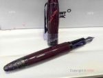 NEW Montblanc Daniel Defoe Red Fountain Pen - Mont Blanc Clone pens